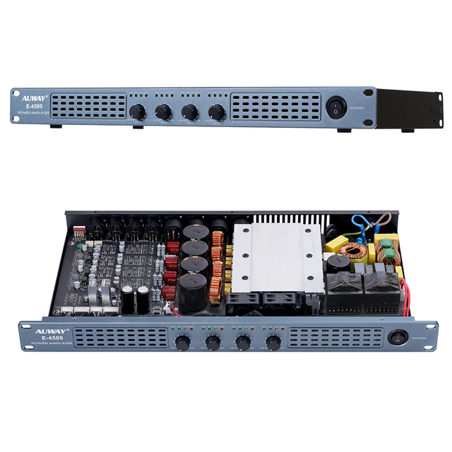 E-4500 தொழில்முறை GaN பவர் பெருக்கி - அல்டிமேட் 4x500W @8Ω மல்டி-சேனல் தீர்வு