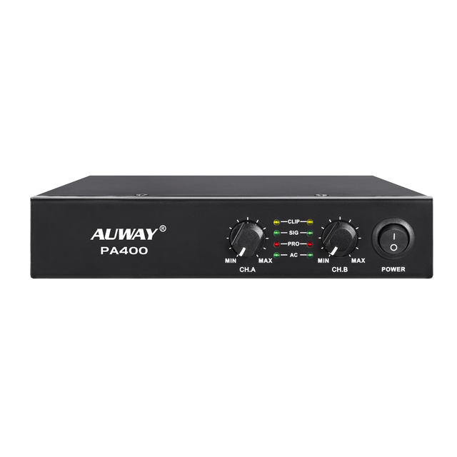 Auway PA400 2 قناة 70 فولت 100 فولت فئة D مضخم طاقة العنوان العام